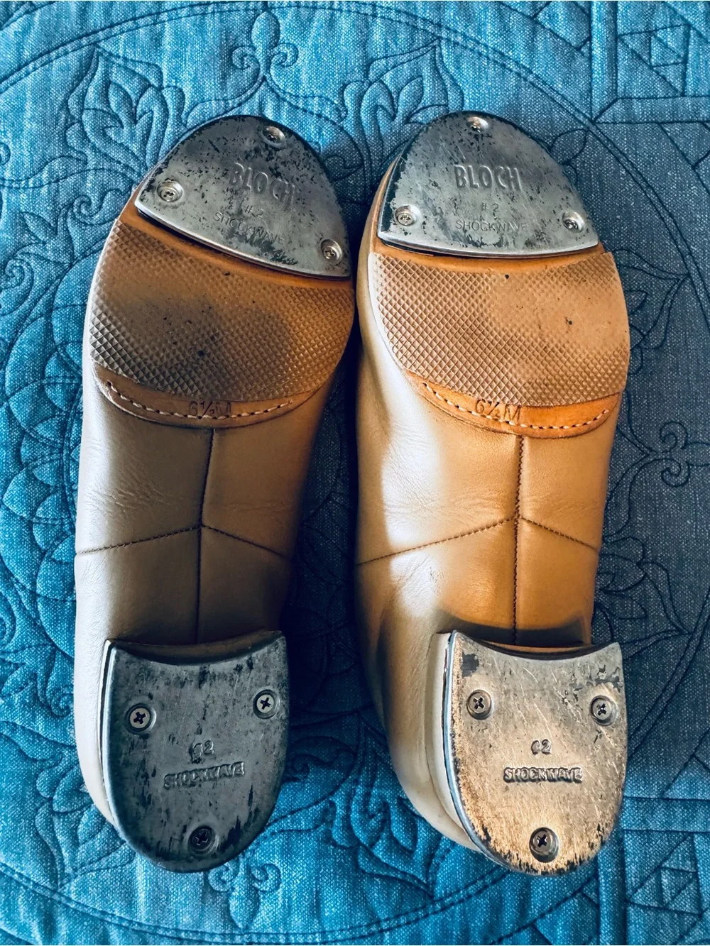 Bloch Kids Dance Slip-On Tap Shoes in Tan